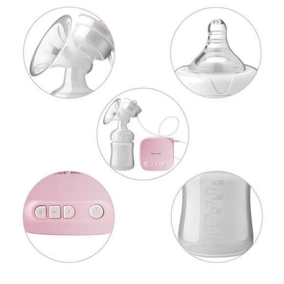 Kit de tire-lait automatique électrique Pompe à lait Naturel Aspiration Mamelon Biberon USB Tire-lait BM