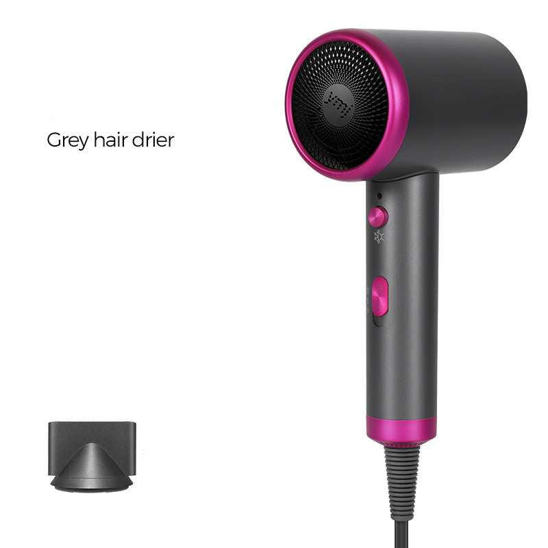 Blue negative ion hair dryer