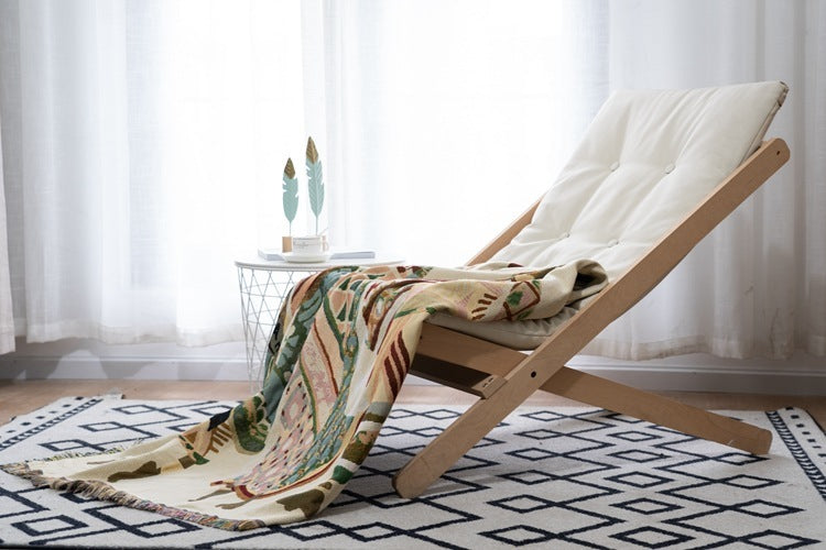 Jacquard Thread Blanket Double-Sided Woven Blanket