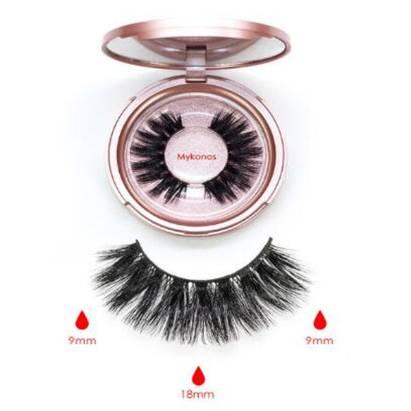 Five magnetic false eyelash set