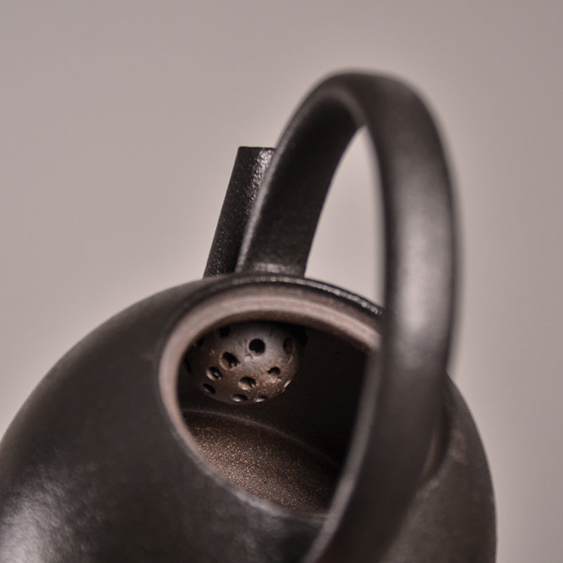 Japanese-style lifting beam teapot stoneware bubble teapot ceramic
