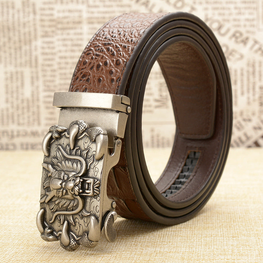 Men's Retro Leather Casual Automatic Belt