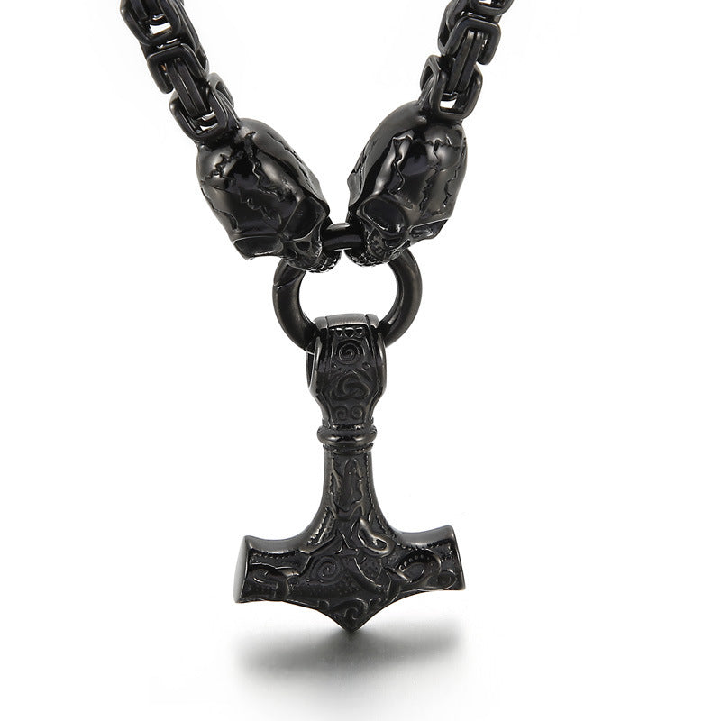 Men's Titanium Steel Skull Necklace