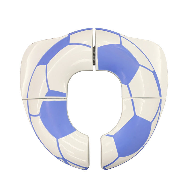 New Children's Toilet Football Foldable Travel Portable