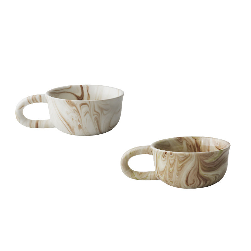 Ceramic Coffee Cup Marble Texture Medieval Style