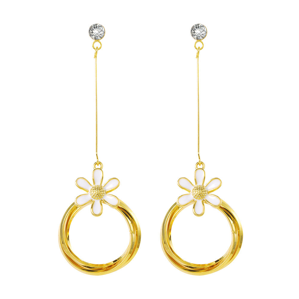 Temperament long tassel earrings female earrings