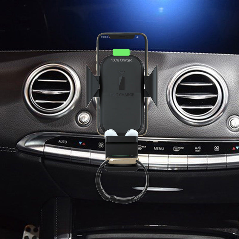 Three-in-one car wireless charger