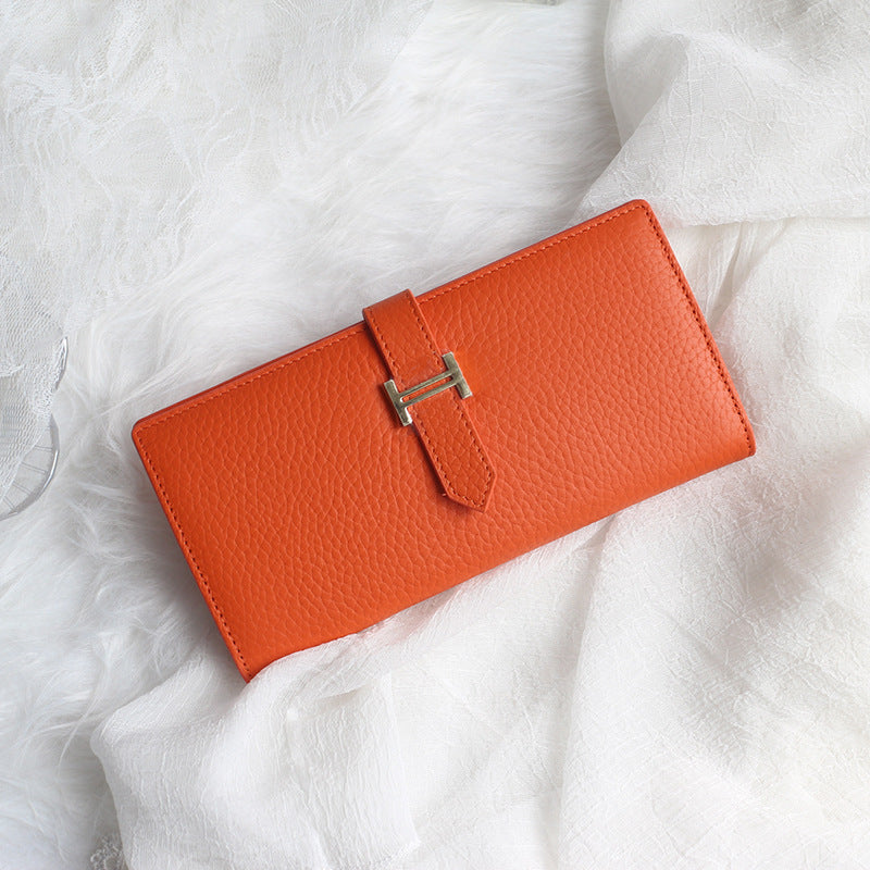 Long wallet with drawstring
