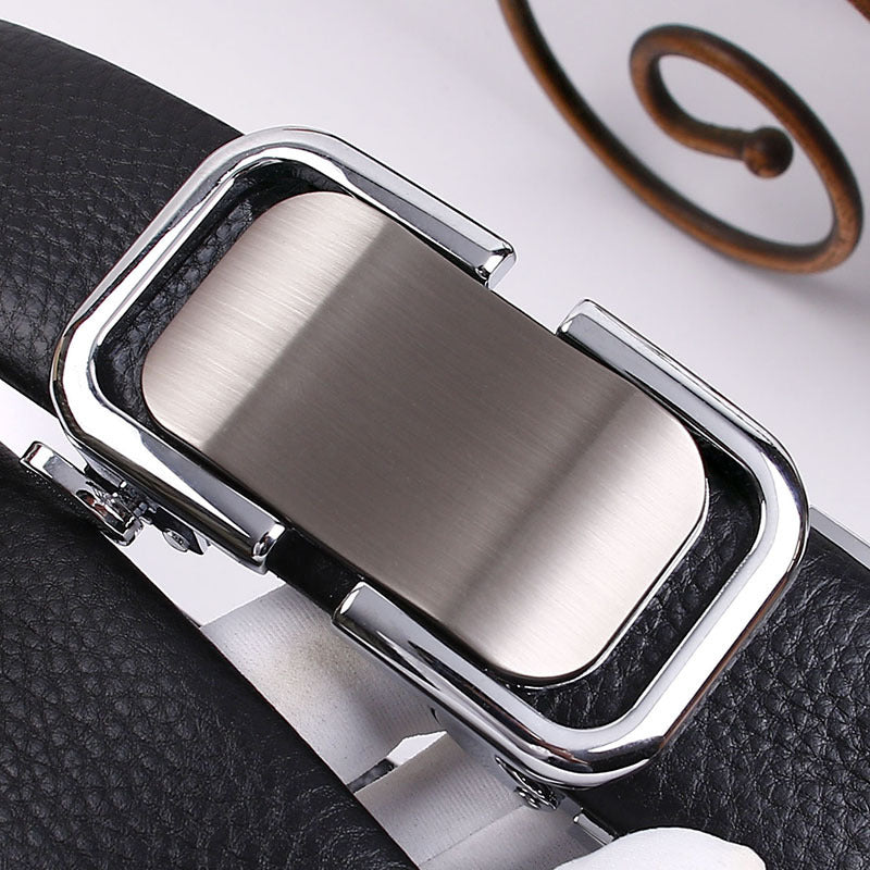 The First Layer Pure Cow Leather Leisure Belt Men's Fashion