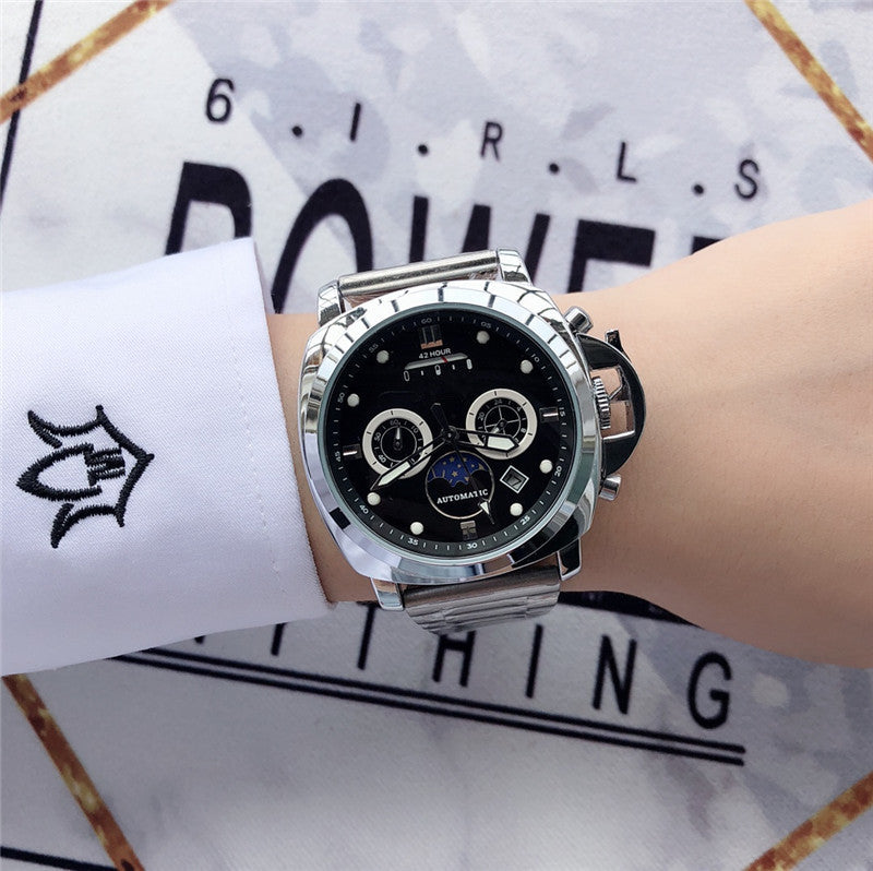 Luminous waterproof 6-pin quartz watch