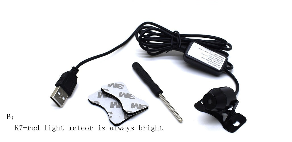 Car interior modification car ceiling lamp armrest box starry meteor lamp starry projection spotlight
