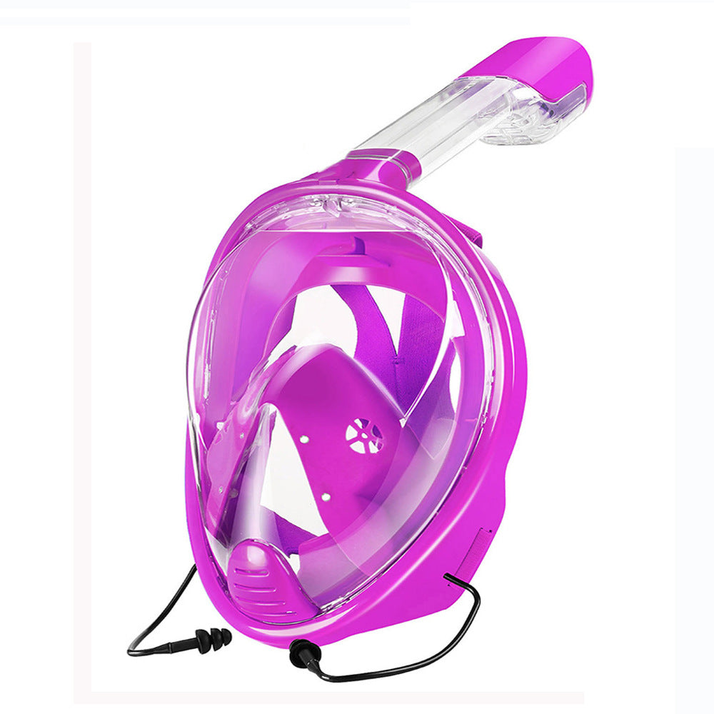 Submersible silicone full dry breathing diving goggles