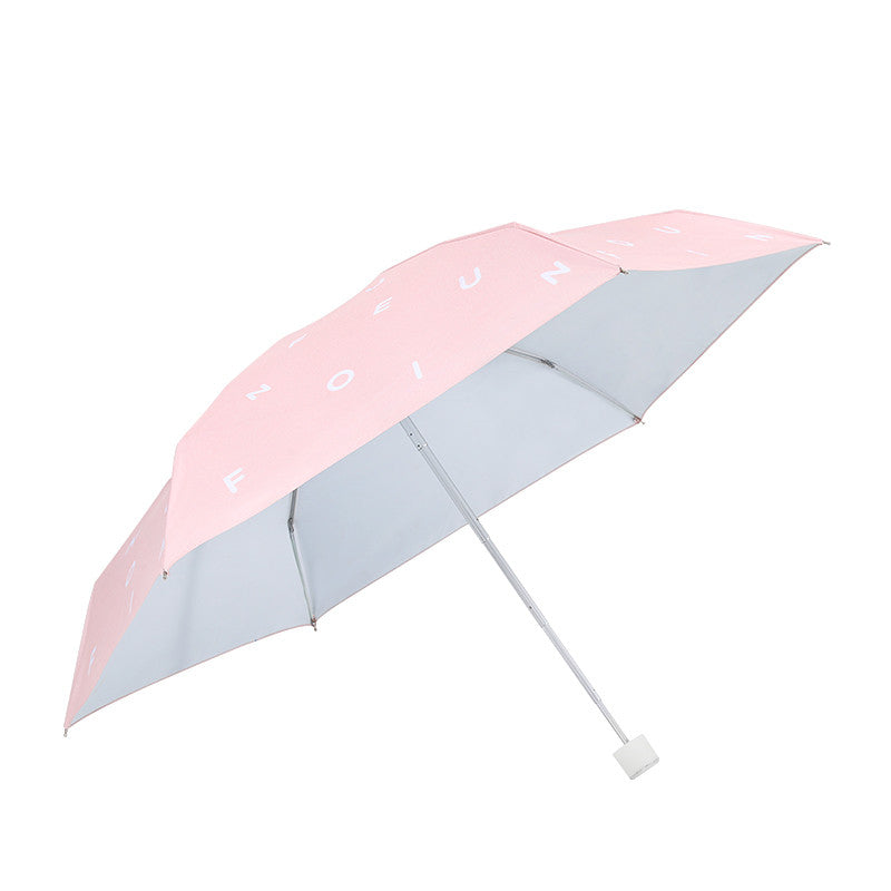 Five-Fold Umbrella Sunshade And Anti-Ultraviolet Female Dual-Use Umbrella