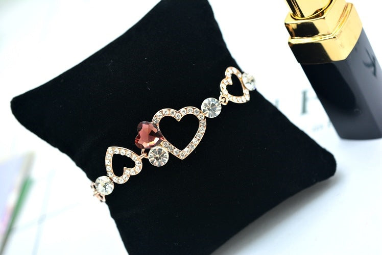 Fashion Personality Crystal Love Korean Bracelet