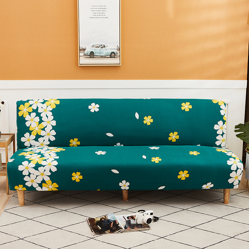 All-Inclusive Stretch Fabric Armless Sofa Towel Sofa Cover
