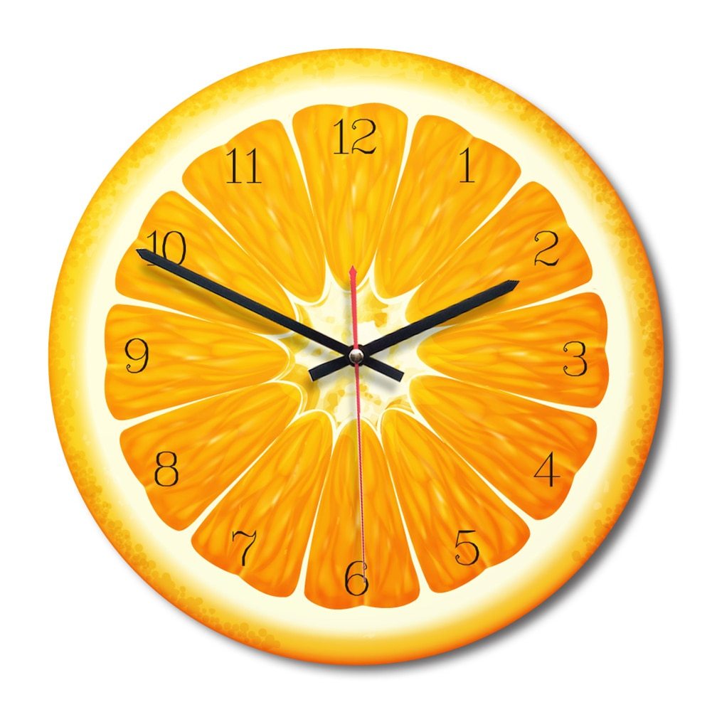 Home Printed Wooden Mute Decorative Clock