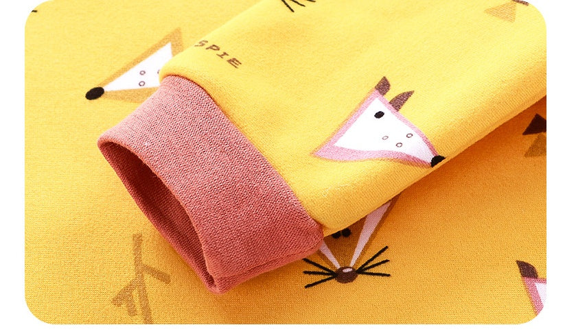 Children's Plus Velvet Thick Thermal Underwear Set