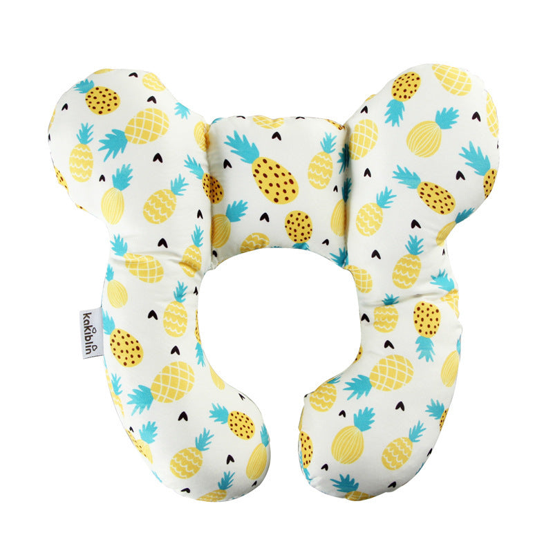 Oreiller pour bébé, lit de bébé, siège de sécurité en U, protège-nuque, oreiller de poussette fixe stéréotypé