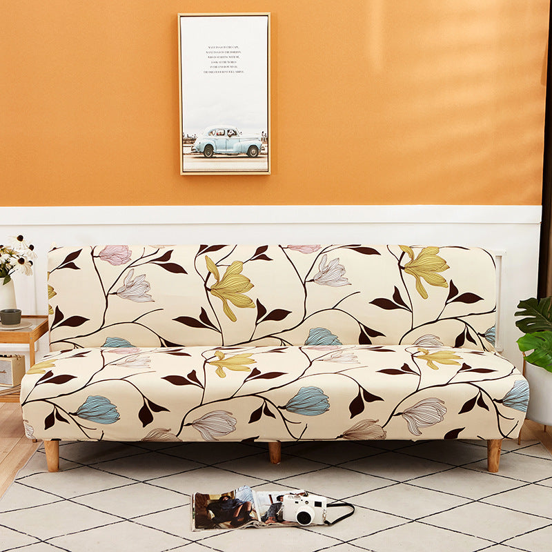 All-Inclusive Stretch Fabric Armless Sofa Towel Sofa Cover