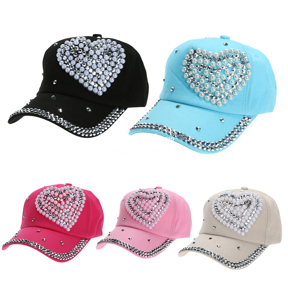 Love Cap With Pearls And Diamonds