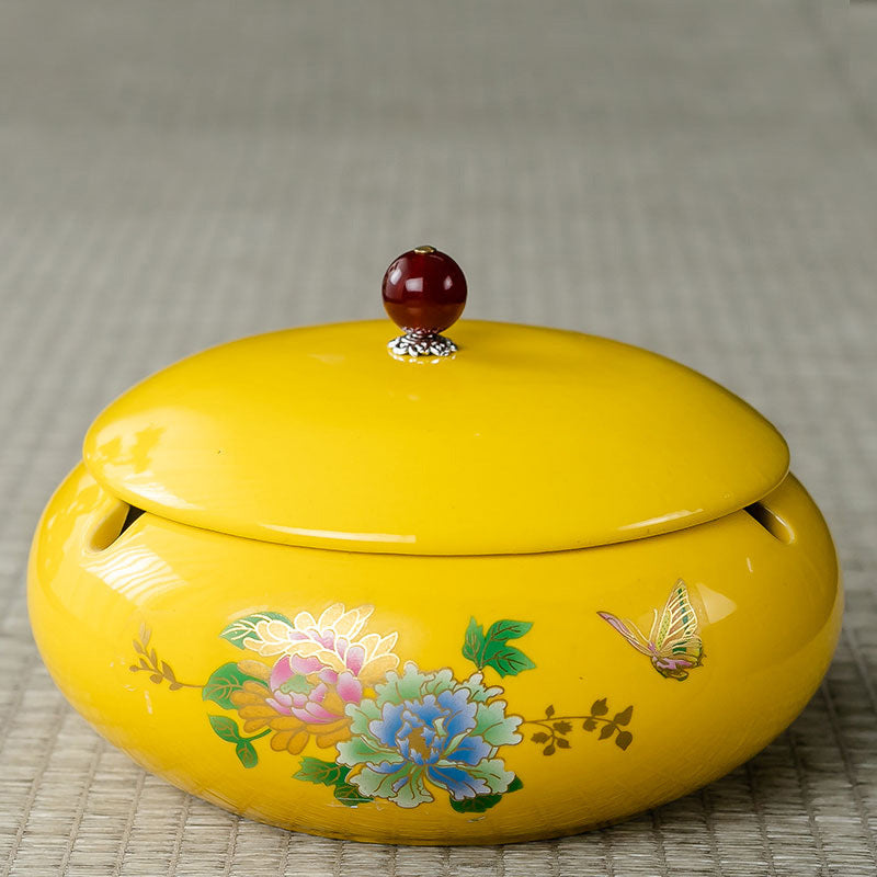 Tidal Current Cover Fly Ash Ceramic Ashtray