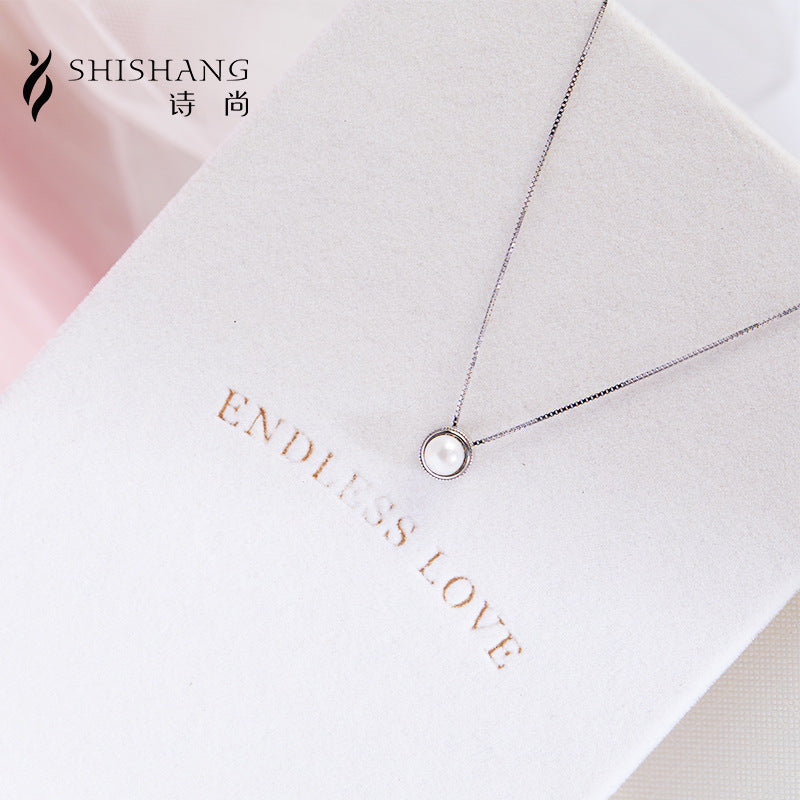 925 Silver Pearl Necklace