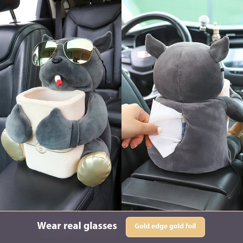 Creative Car Tissue Box Trash Can Two-in-one Cute