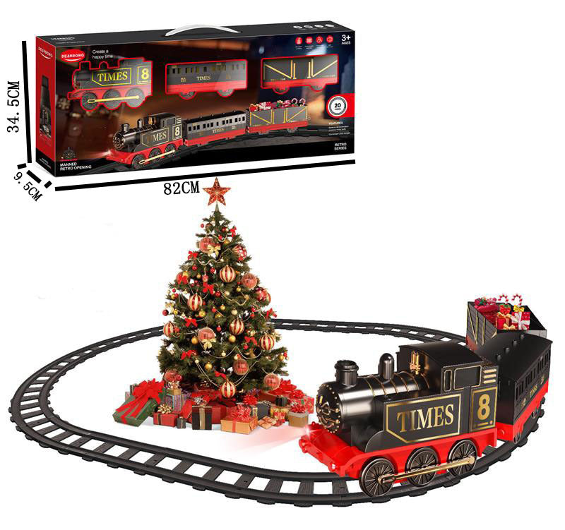 Retro Small Train Boy Track Car Toy Set