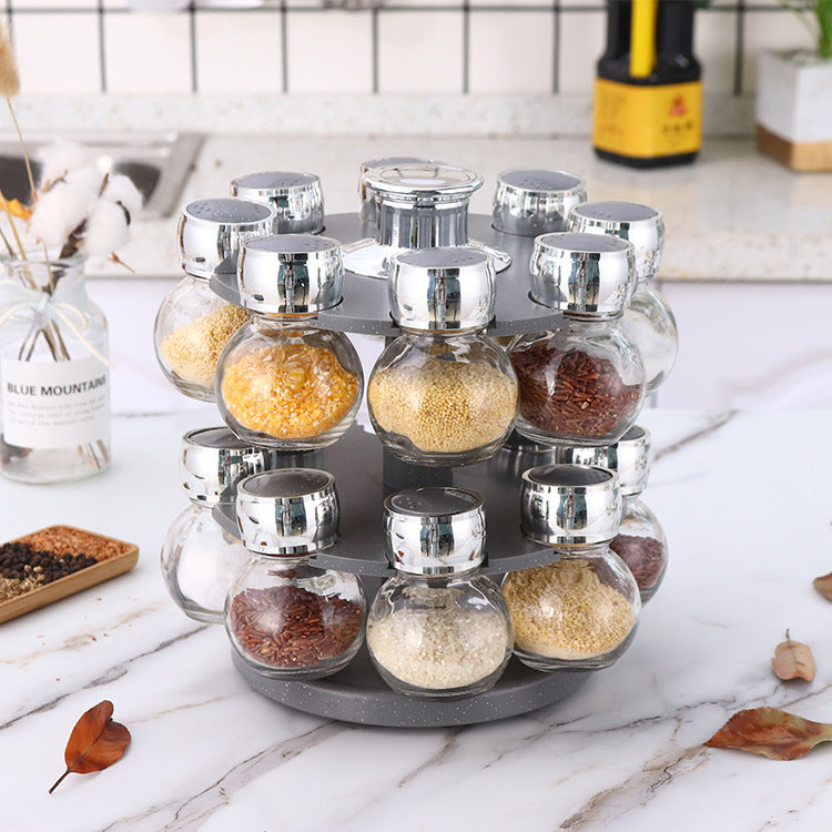 Kitchen Supplies Small Seasoning Bottle Combination Small Seasoning Containers With Shelf