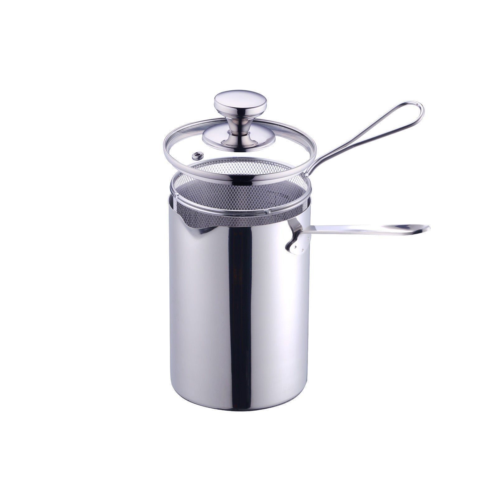 Friteuse profonde en acier inoxydable 304 pour cuisine avec passoire