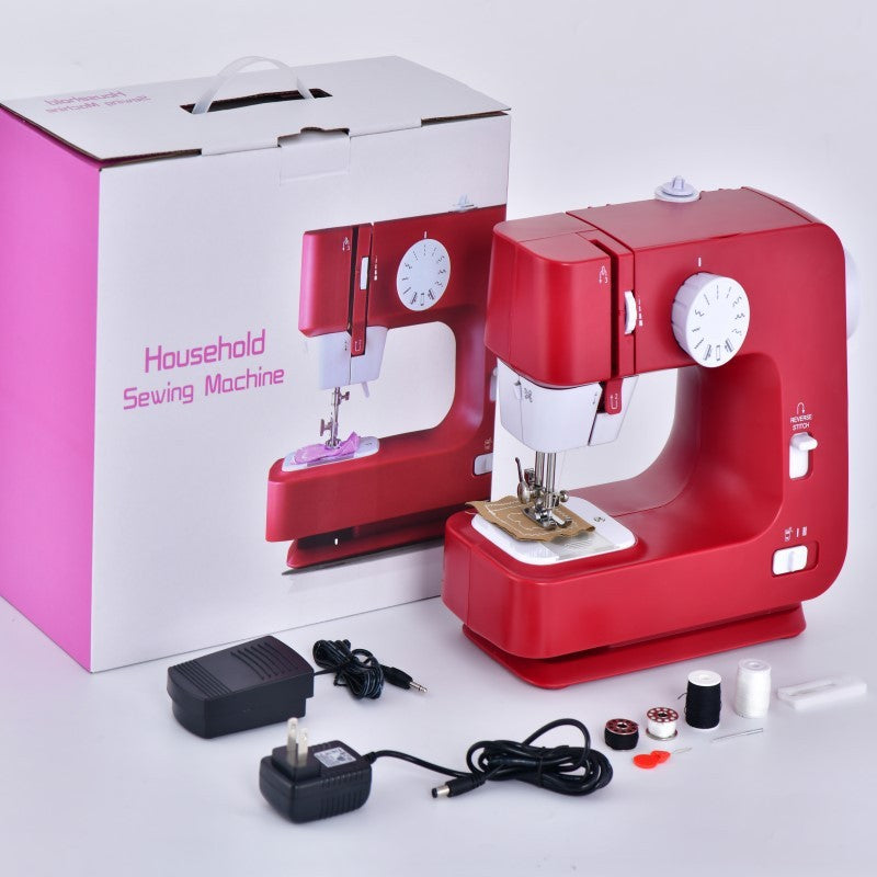 Machine à coudre domestique petite mini automatique multifonction