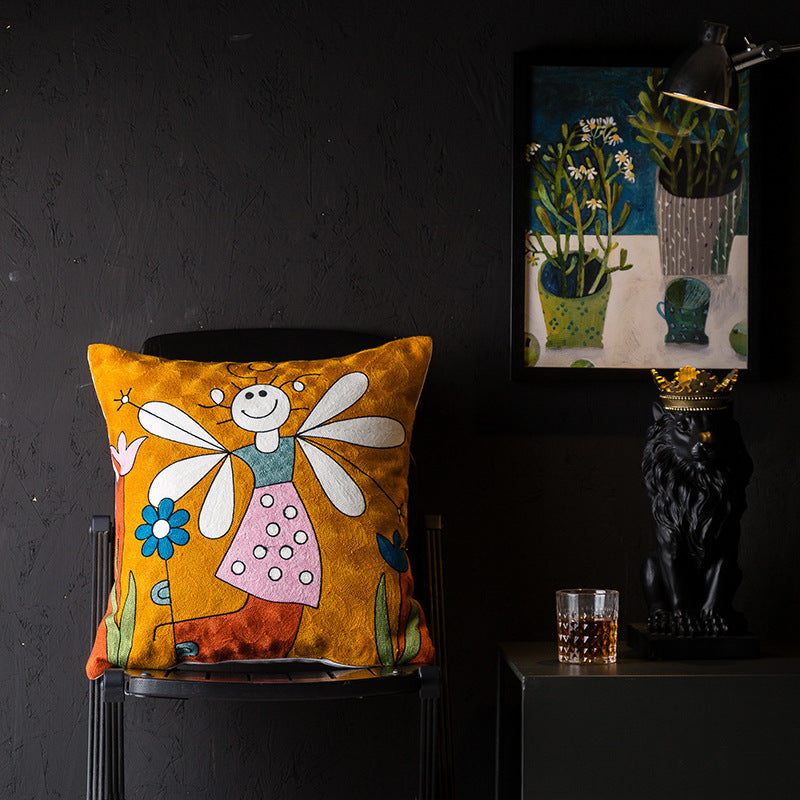 Abstract wind pillowcase