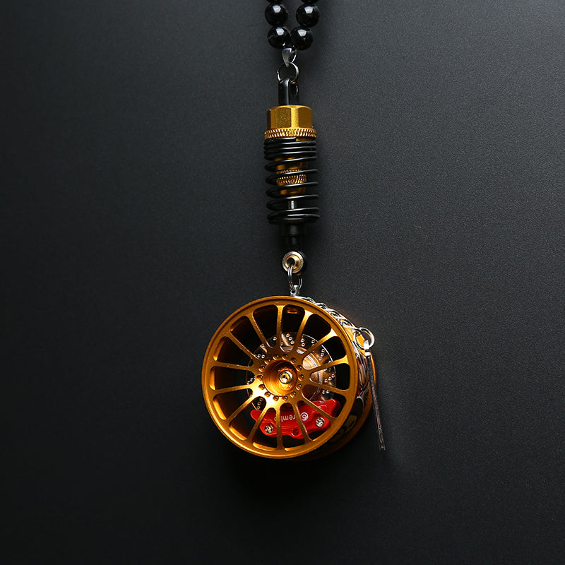 Wheel brake shock suspension car pendant
