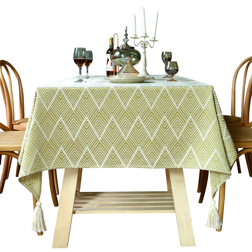 American Style Light Luxury Rectangular Tablecloth