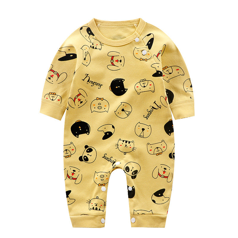 Baby Romper Long Sleeve Cartoon Printing Spring Autumn