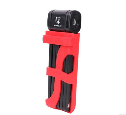 New Upgrade Anti-cut Safety Folding Bike Lock Professional Anti-theft Alloy Steel Foldable Bicycle Lock Keys