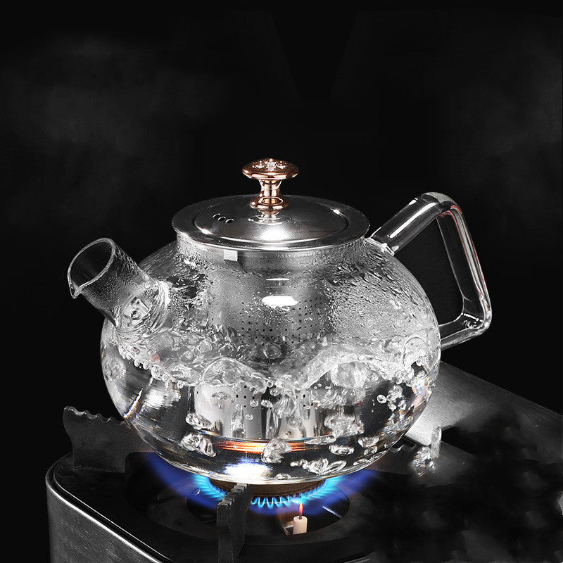 Thickened High Borosilicate Glass Teapot