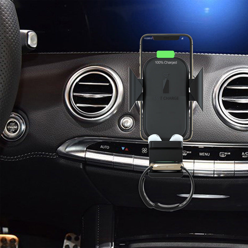 Three-in-one car wireless charger