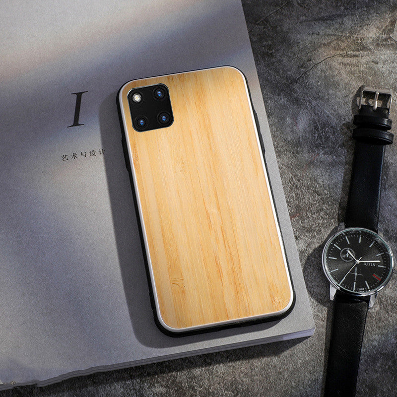 Coque de téléphone compatible en bois massif