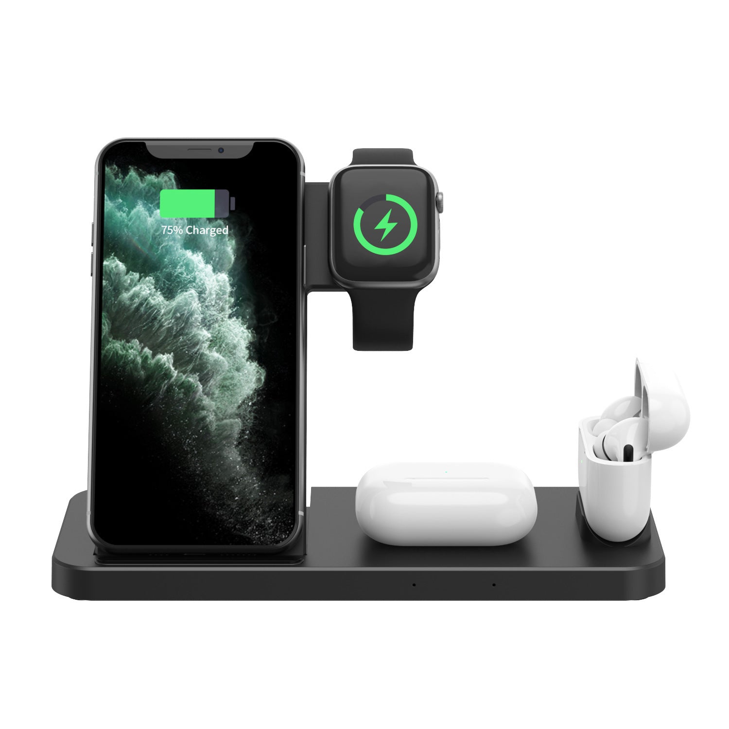 Chargeur sans fil Chargeur sans fil trois-en-un pour téléphones et montres