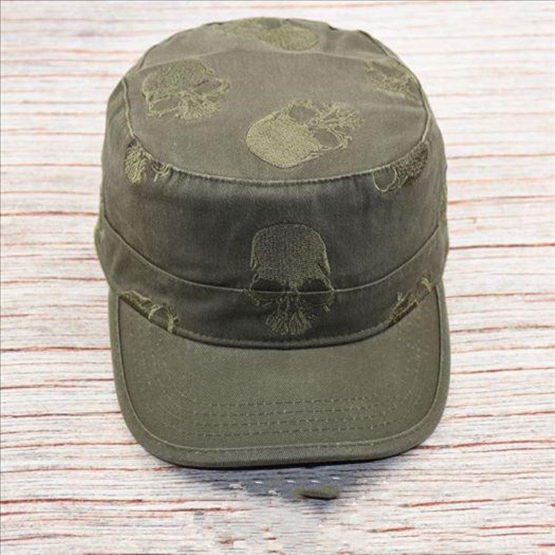 Men's vintage flat cap embroidered hat