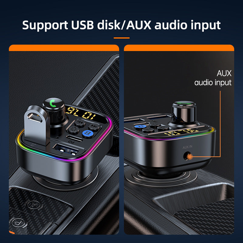 New T18 Automotive MP3 Player Multi-function Bluetooth Receiver Car U Disk Lossless Music Fm Transmitter