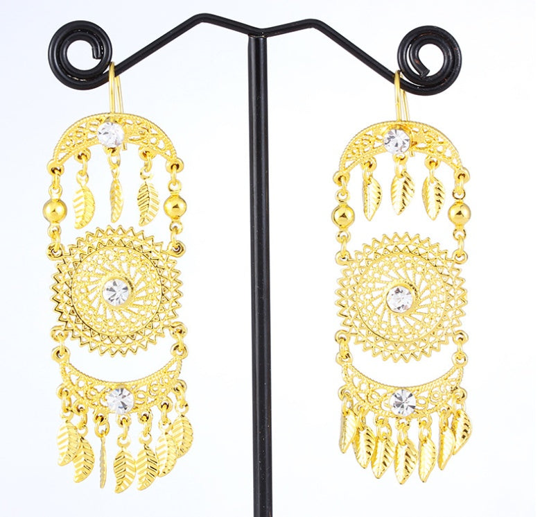 Exaggerated ethnic style earrings