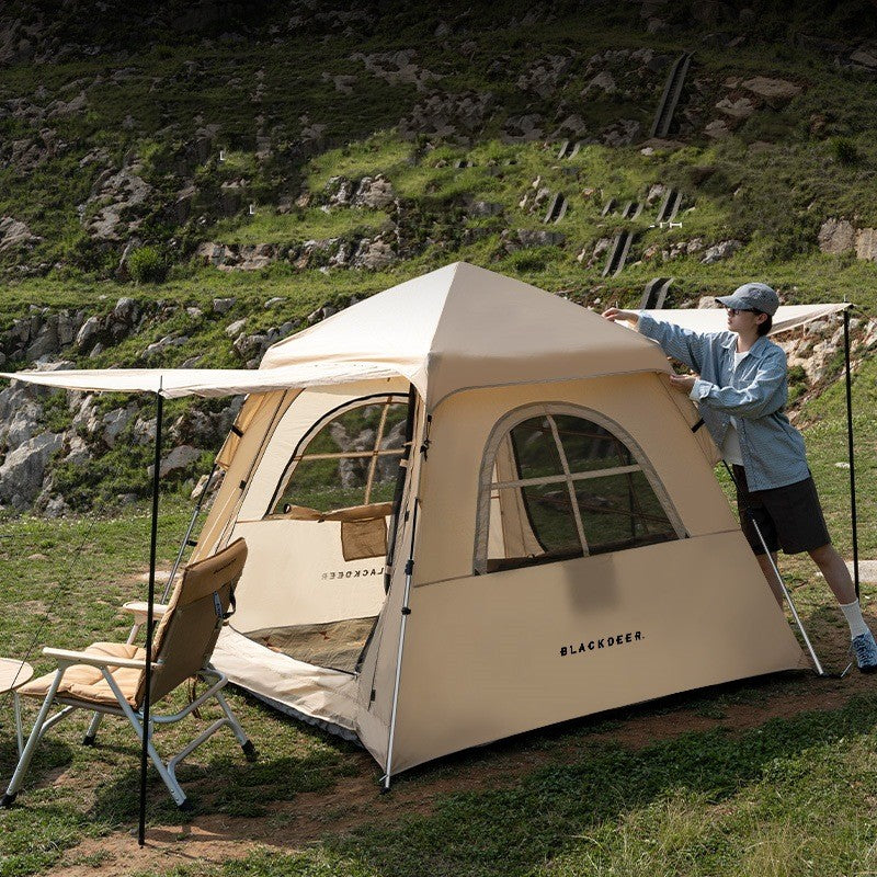 Outdoor Camping Automatic Speed Open 3-4 People Park Portable Tent