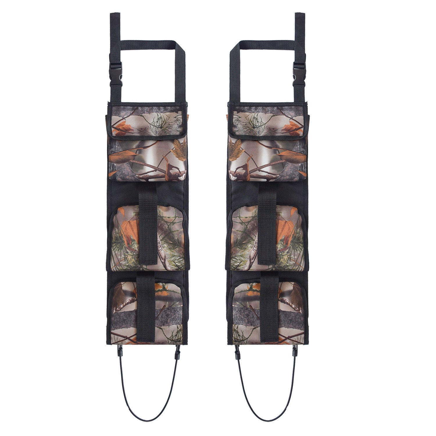 Car seat back suspension storage bag