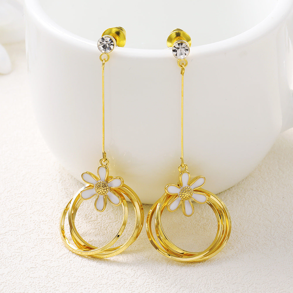 Temperament long tassel earrings female earrings