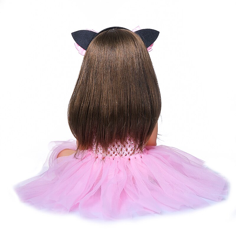 55CM full body soft silicone reborn toddler girl doll Xmas