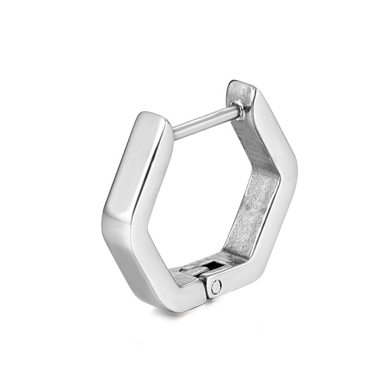 Geometric Stainless Steel Titanium Steel Earrings