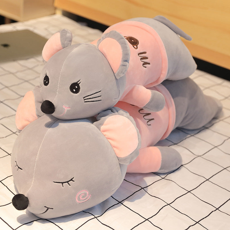 Smiley Mouse Rat Soft Stuffed Plush Pillow Toy