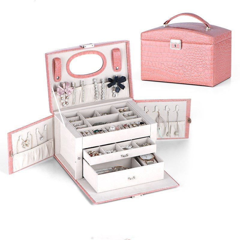 Hand jewelry storage box large capacity household